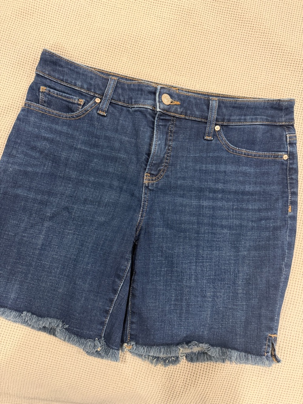 Chico's Dark Blue Denim Jean Shorts